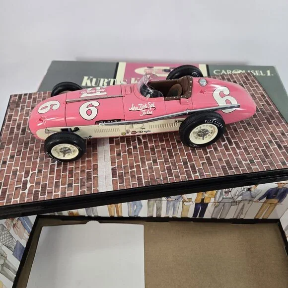 Carousel 1 1955 Indy 500 Winner Sweikert Kurtis Kraft Race Car Pink 4501 1/18 - Picture 3 of 11